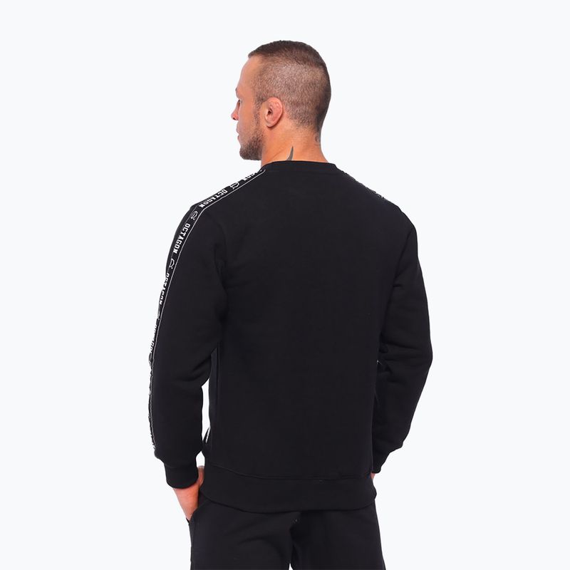Felpa Octagon Stripe uomo nero 2