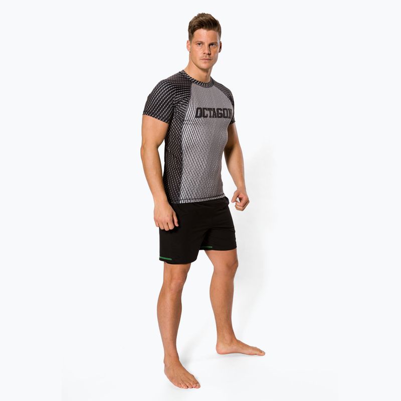 Rashguard Octagon da uomo Enspace grigio 2