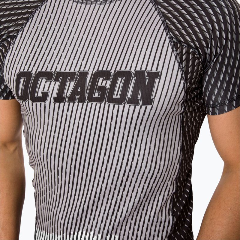 Rashguard Octagon da uomo Enspace grigio 4