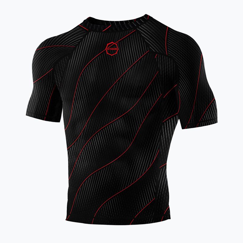 Rashguard Octagon da uomo Voyager rosso 5