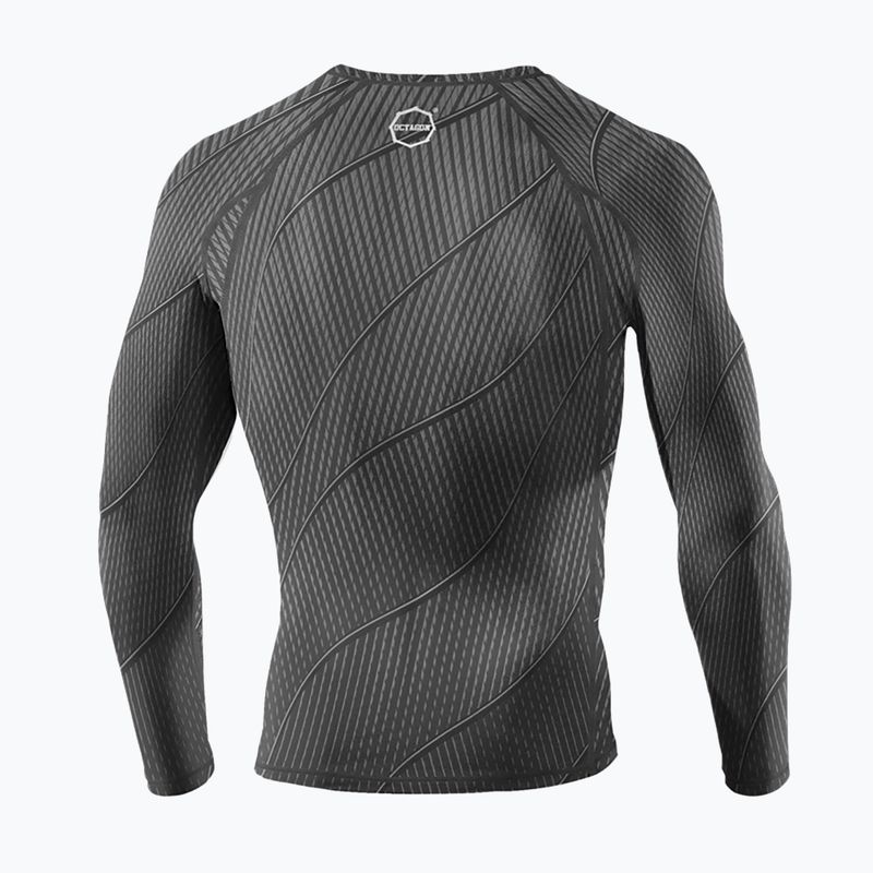 Octagon Voyager grigio da uomo, manica lunga, rashguard 6