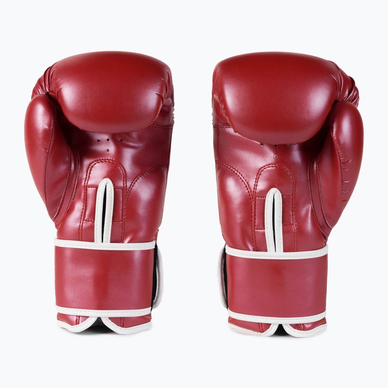 Guantoni da boxe Octagon rosso metallizzato 2