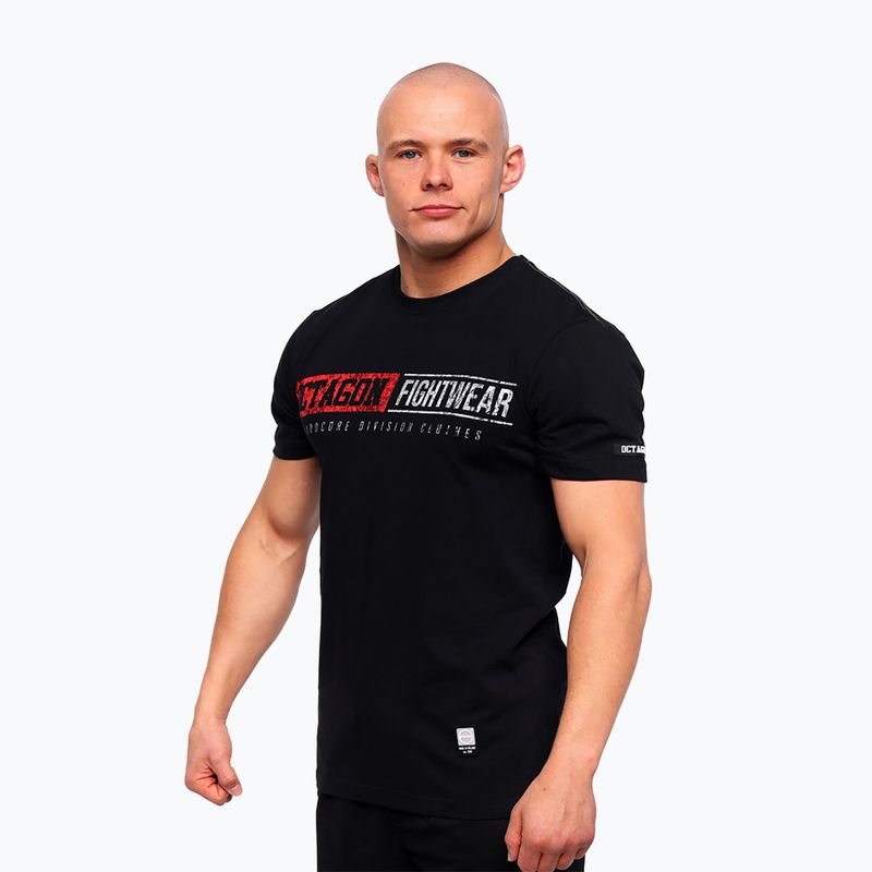 Maglietta Octagon Division Clothes da uomo, nero 3