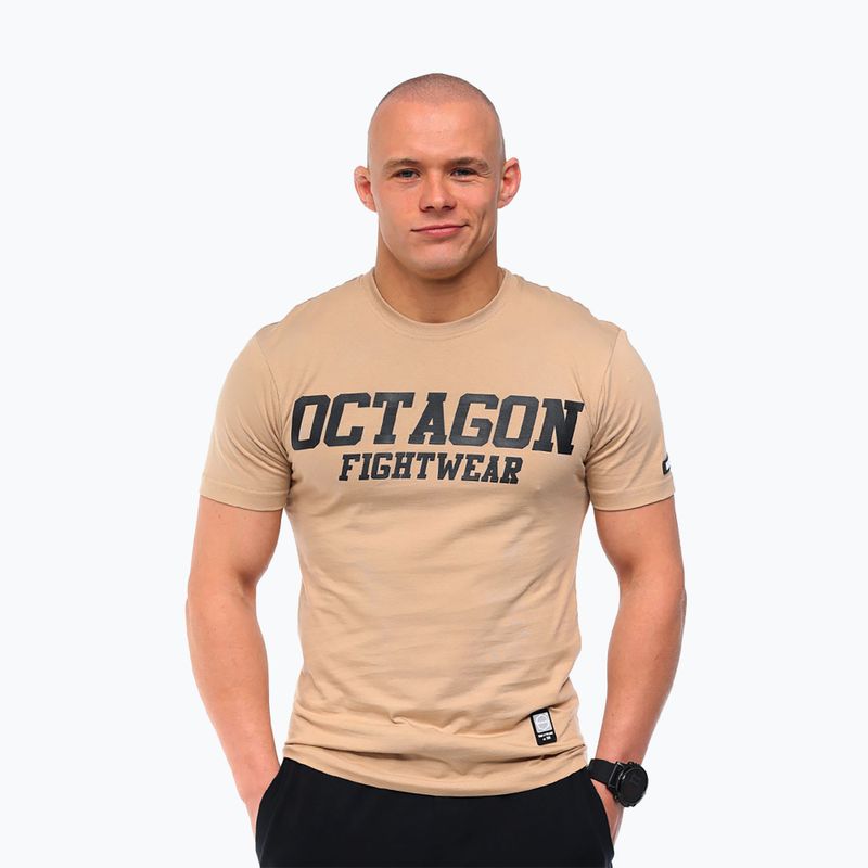 Maglietta Octagon FW Straight uomo beige