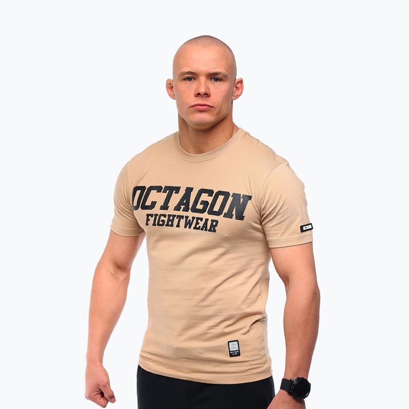 Maglietta Octagon FW Straight uomo beige 3