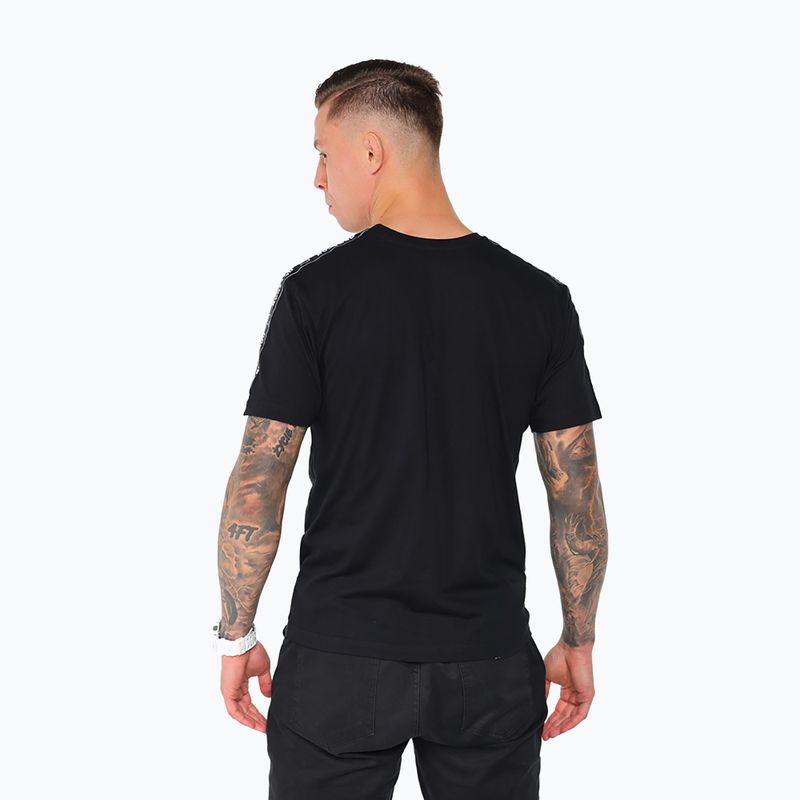 T-shirt da uomo Octagon Stripe black/white 2