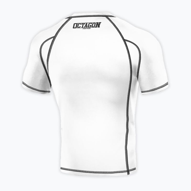 Octagon Premium Fight Wear, rashguard da uomo, bianco 2