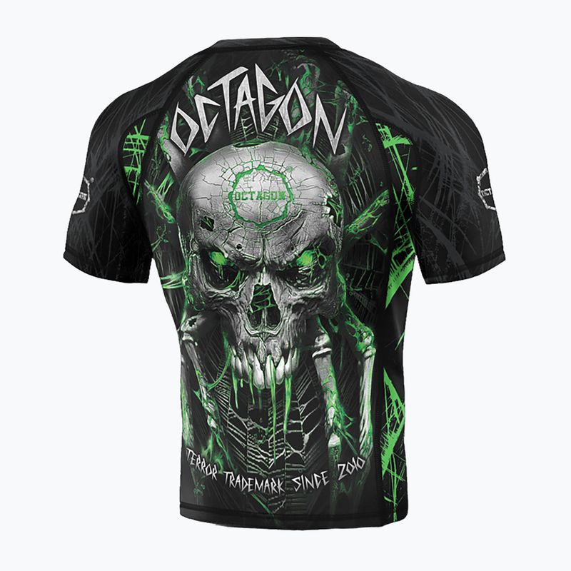 Rashguard Octagon Premium Spiderskull nero/multicolore da uomo 2