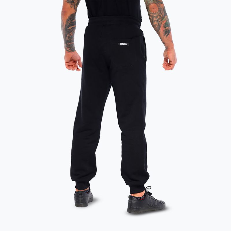 Pantaloni Octagon Small Logo da uomo, nero 2