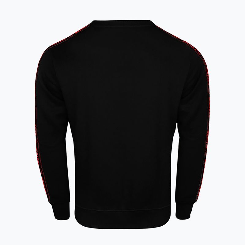 Felpa da uomo Octagon Stripe black/red 2