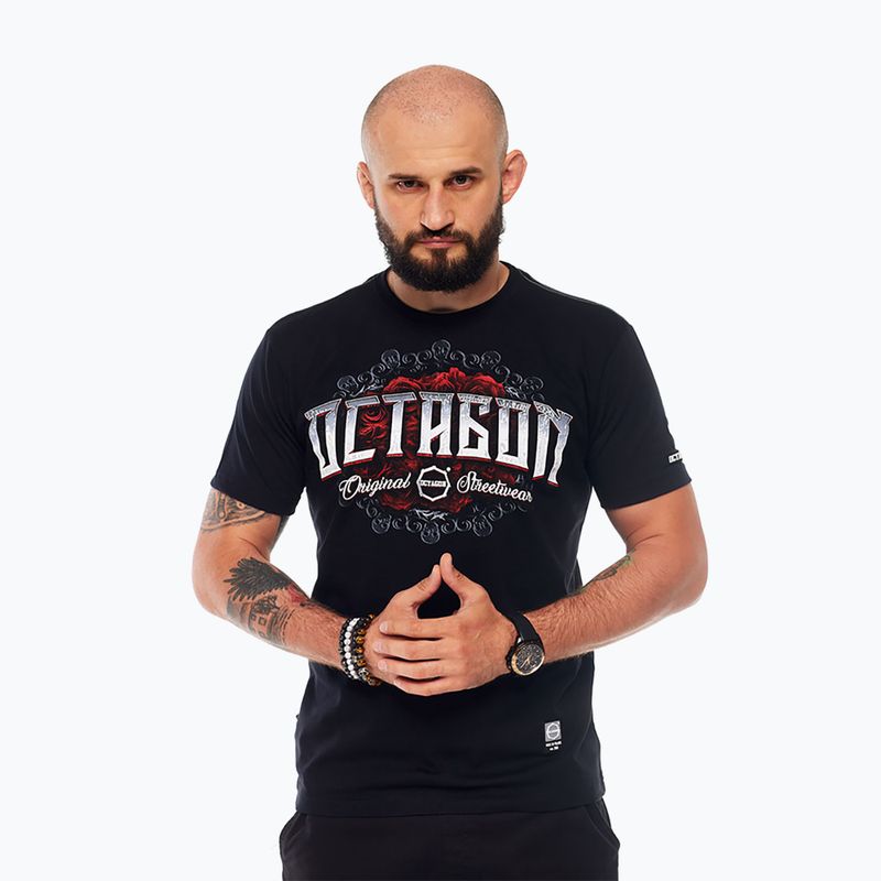 T-shirt da uomo Octagon Santa Muerte black/multicolor