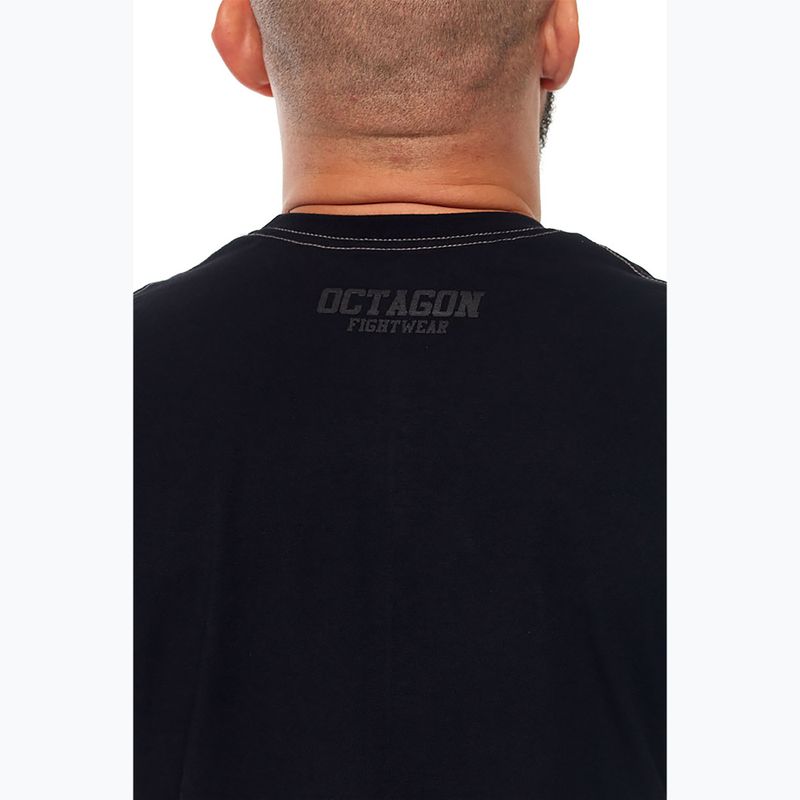 Maglietta Octagon FW Straight nera da uomo 4