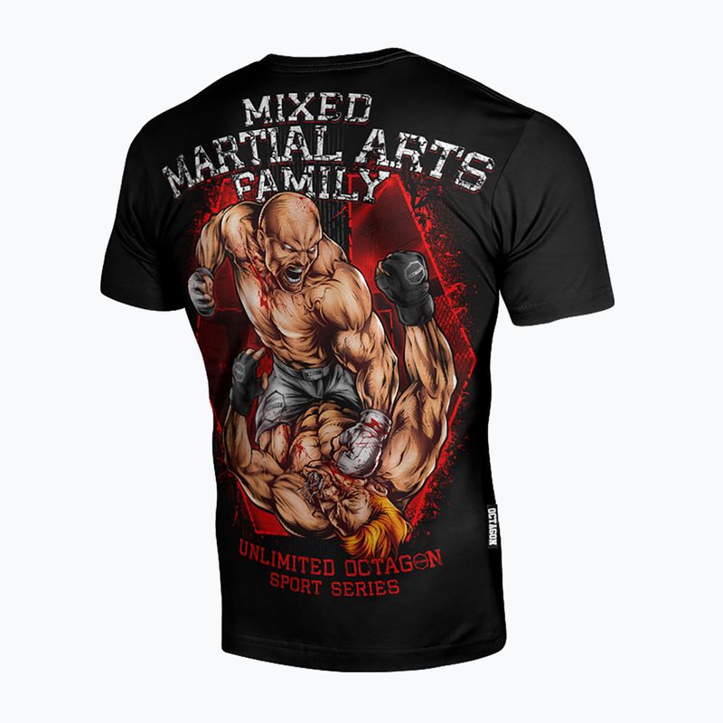 Maglietta da uomo nera della famiglia Octagon MMA 2