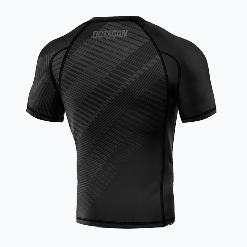 Octagon Blocks Premium Rashguard da uomo nero 2