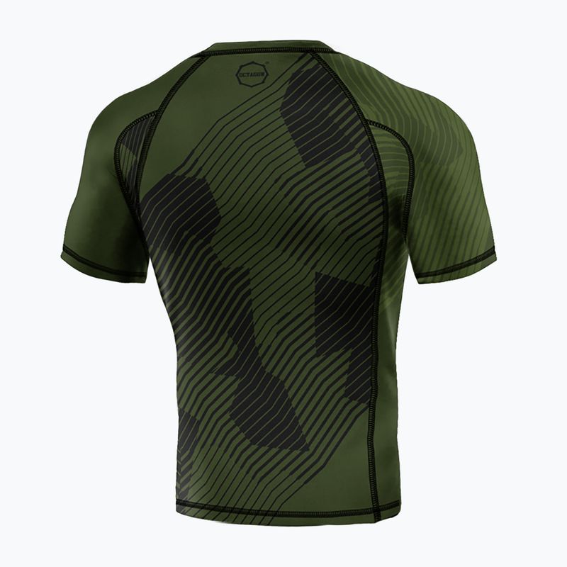 Rashguard Octagon Broken Line Premium khaki da uomo 2