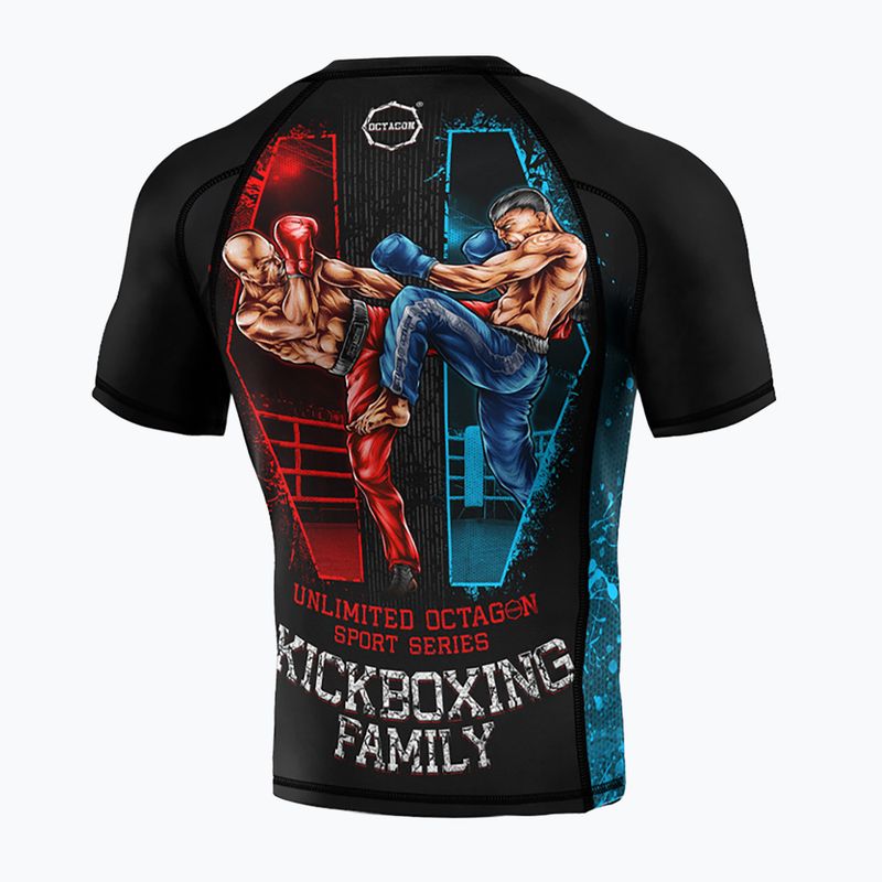 Octagon Premium Kickboxing Family, paraschiena da uomo nero/multicolore 2