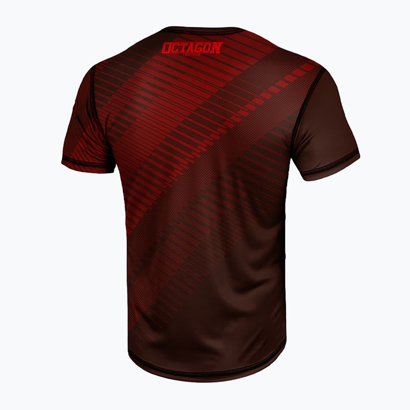Maglietta Octagon Sport Blocks da uomo, rosso 2