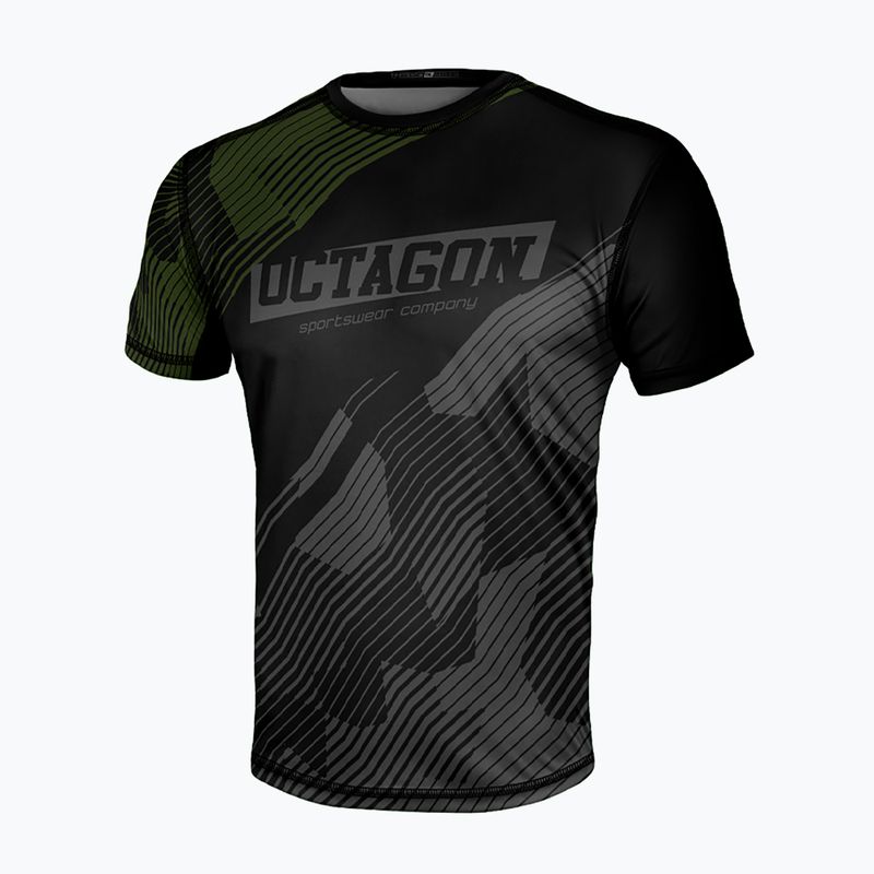 Maglietta Octagon Sport Broken Line uomo nero