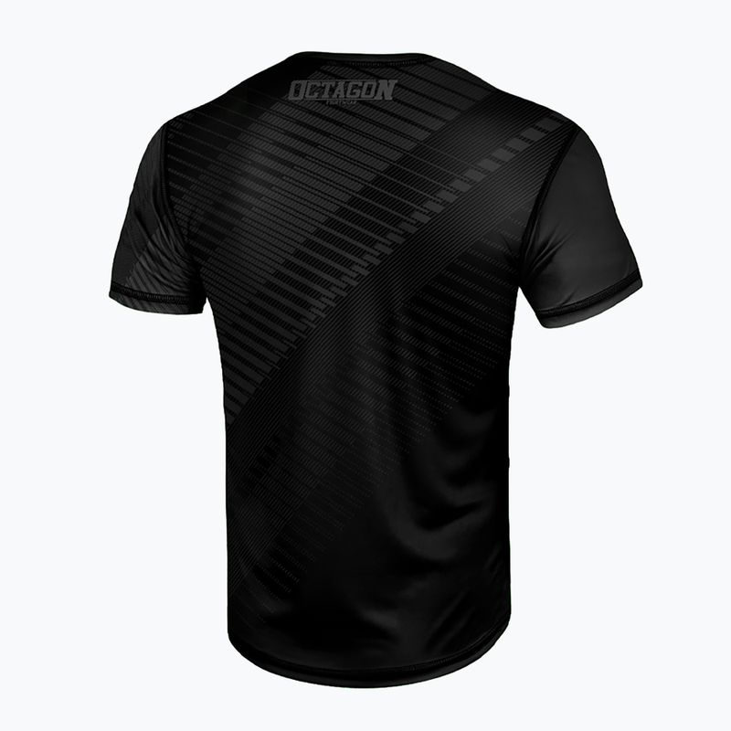 Maglietta Octagon Sport Broken Line uomo nero 2