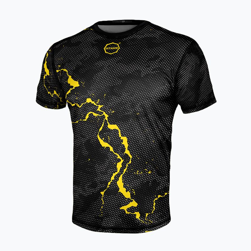 Maglietta da allenamento da uomo Octagon Marble camo giallo