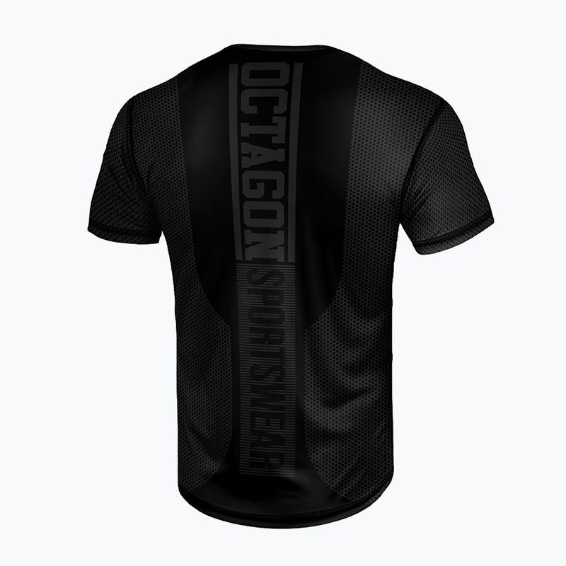 Maglietta Octagon Tapes da uomo, nero 2
