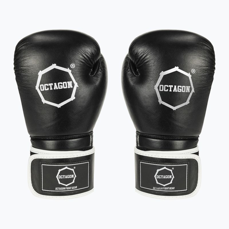 Guantoni da boxe Octagon Agat bianco/nero