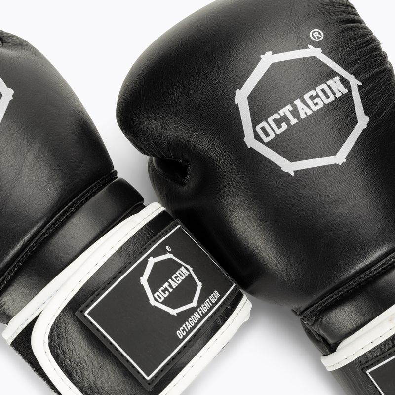 Guantoni da boxe Octagon Agat bianco/nero 5