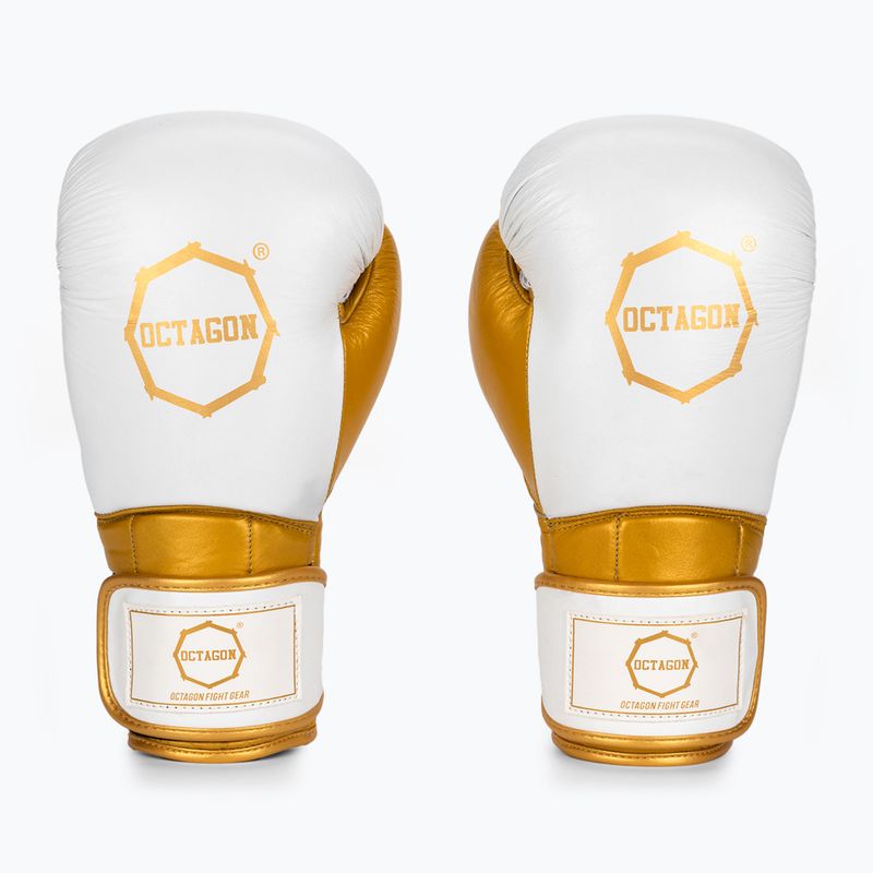 Guantoni da boxe Octagon Prince bianco/oro