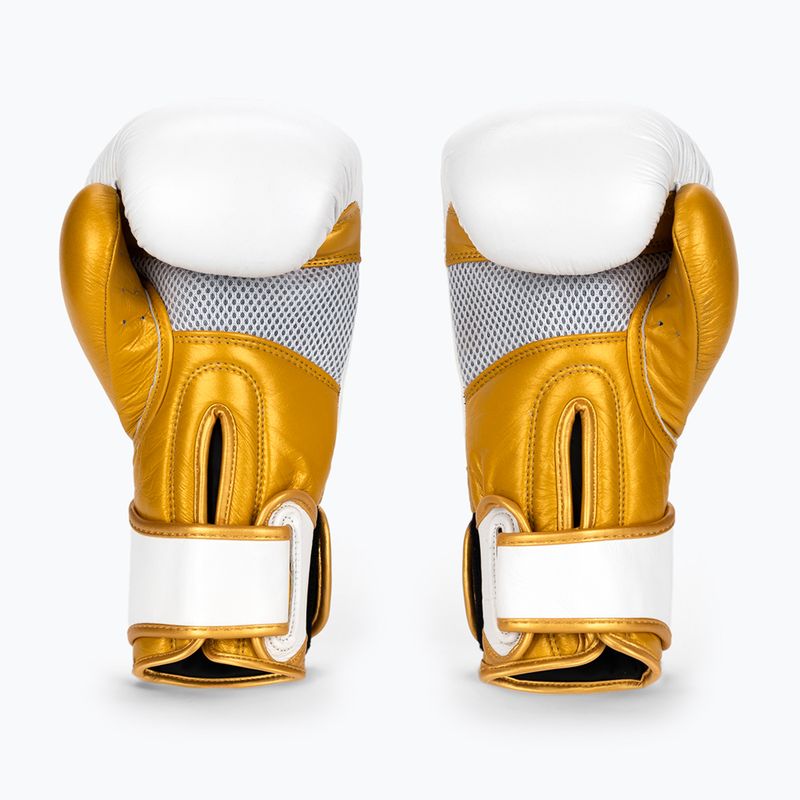 Guantoni da boxe Octagon Prince bianco/oro 2