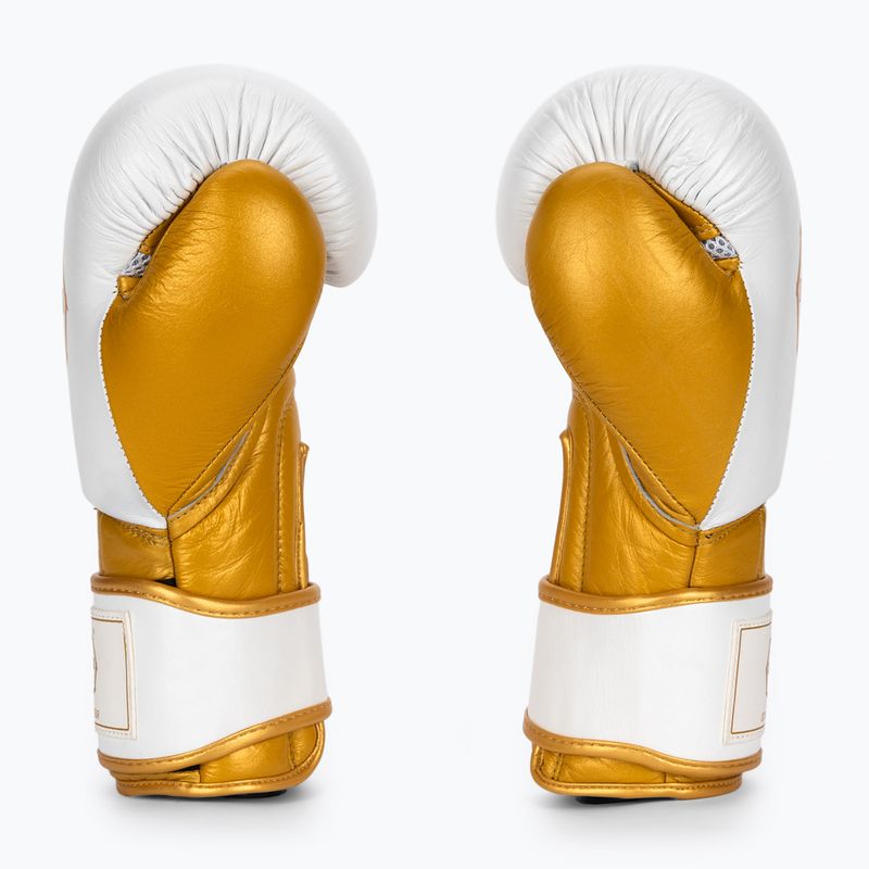 Guantoni da boxe Octagon Prince bianco/oro 3
