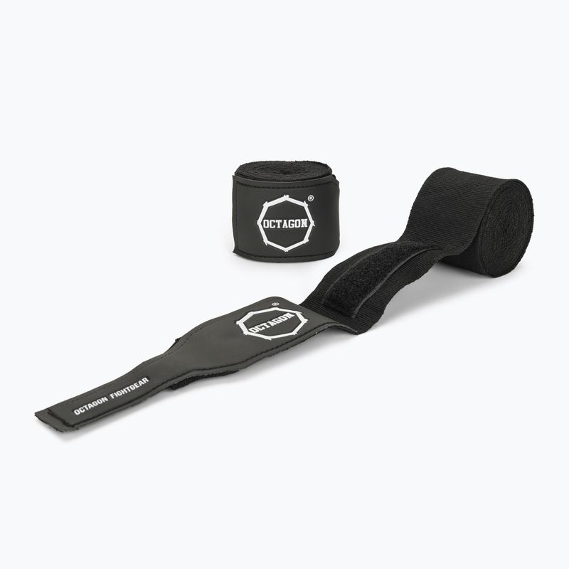 Octagon Fightgear Supreme bende da boxe stampate 3m nero