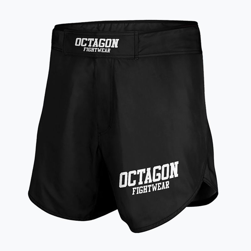 Pantaloncini da allenamento MMA da uomo Octagon Fight Wear nero/bianco 3