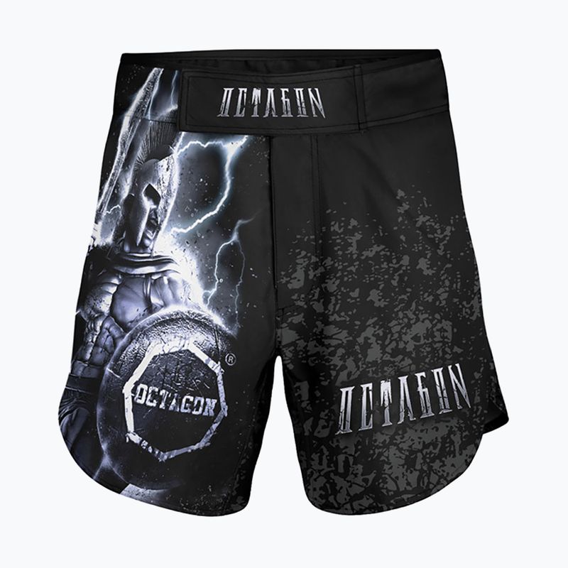 Pantaloncini da allenamento MMA da uomo Octagon Gladiator nero/multicolore