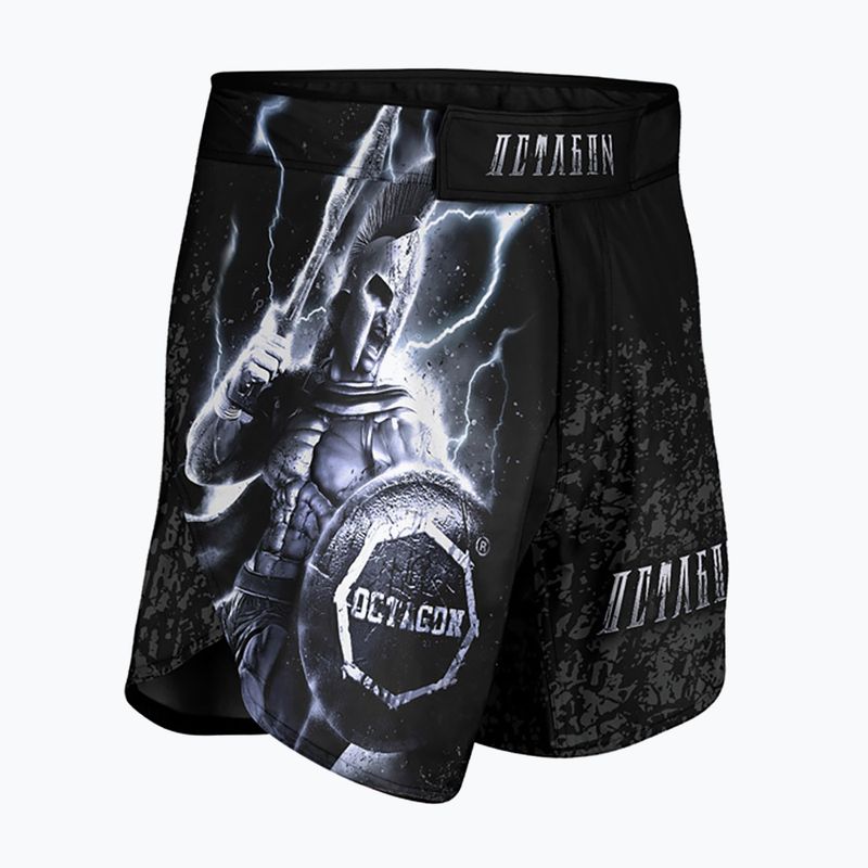 Pantaloncini da allenamento MMA da uomo Octagon Gladiator nero/multicolore 3