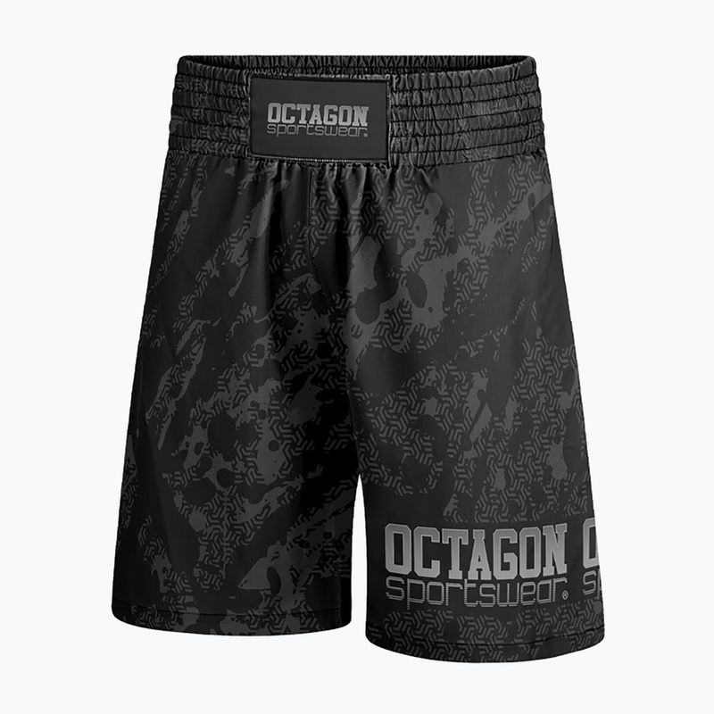 Boxer Octagon Geo Grunge nero da uomo