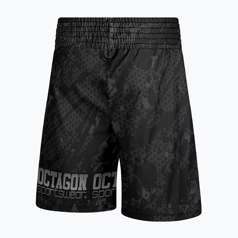 Boxer Octagon Geo Grunge nero da uomo 2
