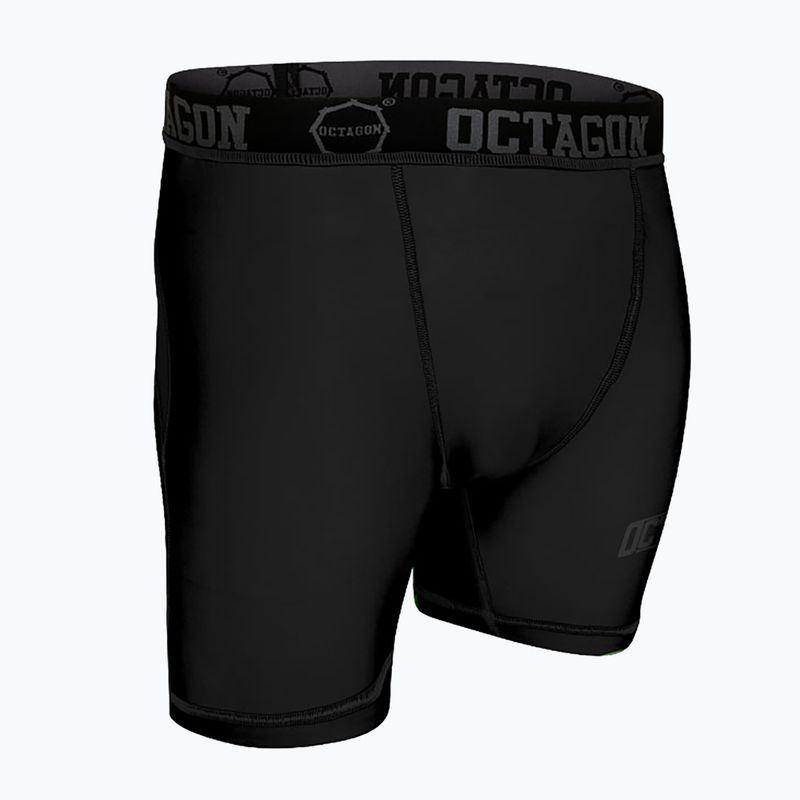 Pantaloncini a compressione da uomo Octagon Fight Wear, nero 3