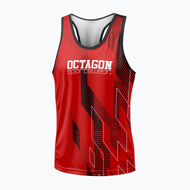 Canotta uomo Octagon Diamond rosso