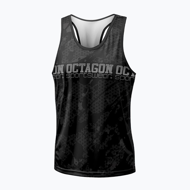 Canotta Octagon Geo Grunge nera da uomo
