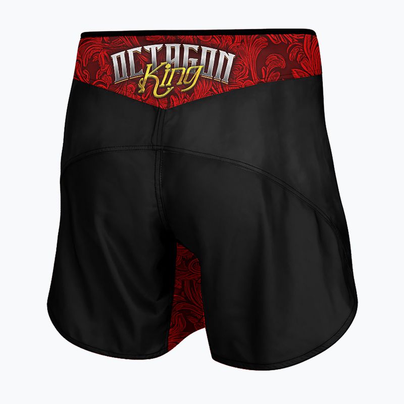 Pantaloncini da allenamento Octagon King 2 MMA da uomo nero/multicolore 2