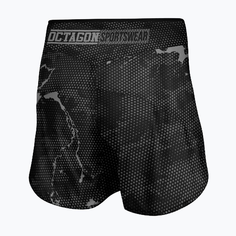Pantaloncini da allenamento da uomo Octagon Marble Camo MMA grigio camo 2