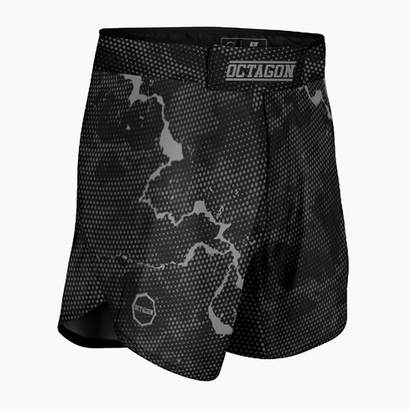 Pantaloncini da allenamento da uomo Octagon Marble Camo MMA grigio camo 3