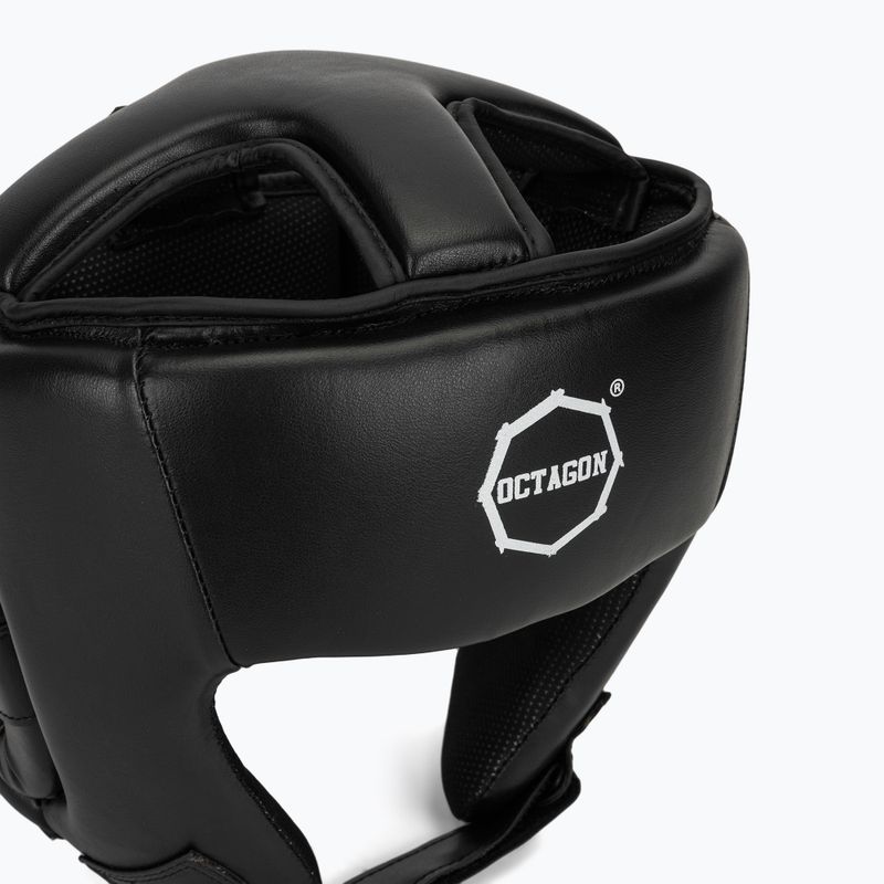 Casco da boxe Octagon Panama nero 4