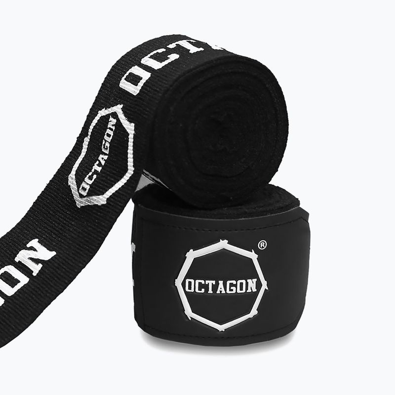 Bende da boxe Octagon Fightgear Supreme Printed 300 cm black/white 2