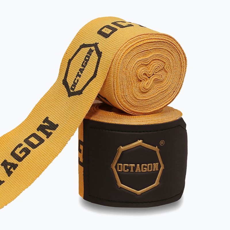 Bende da boxe Octagon Fightgear Supreme Printed 300 cm gold 2