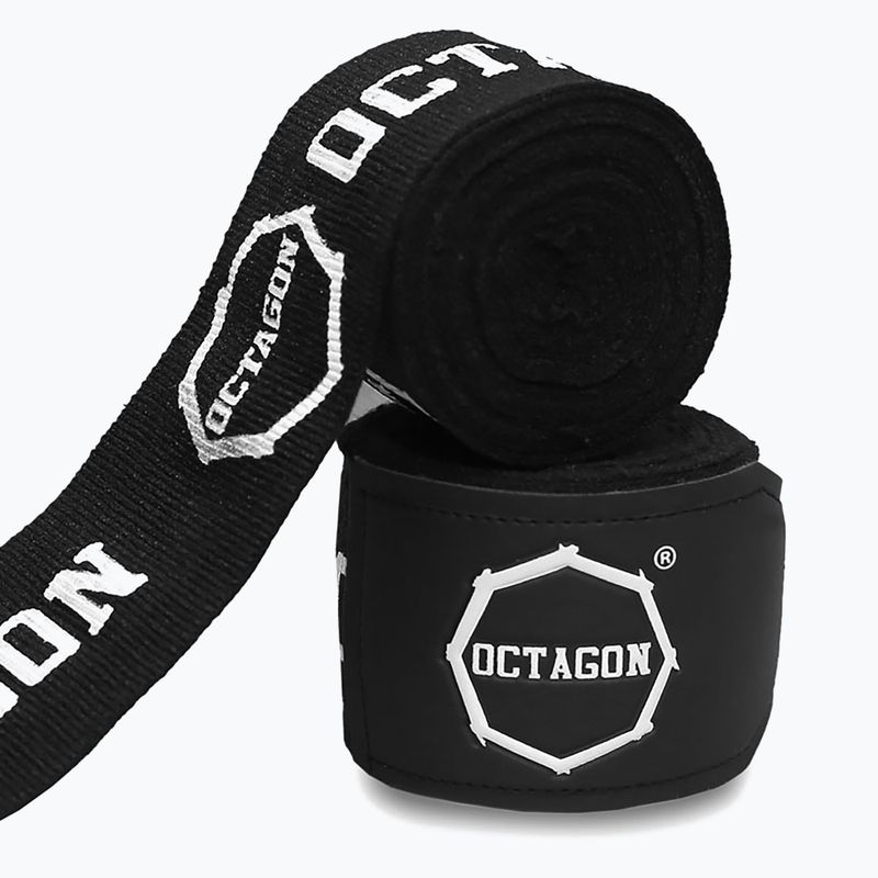 Bende da boxe Octagon Fightgear Supreme Printed 500 cm black/white 2