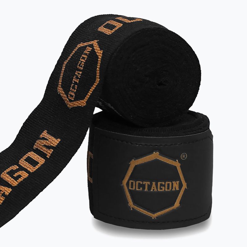 Bende da boxe Octagon Fightgear Supreme Printed 500 cm black/gold 2