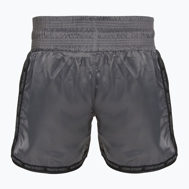 Pantaloncini da allenamento Octagon Kickboxing/Muay Thai Legion Future Premium black/grey 2