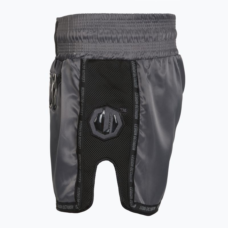 Pantaloncini da allenamento Octagon Kickboxing/Muay Thai Legion Future Premium black/grey 3