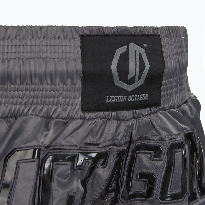 Pantaloncini da allenamento Octagon Kickboxing/Muay Thai Legion Future Premium black/grey 5